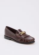 Dune London Granules loafer van leer
