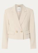 Beaumont Pleun double-breasted cropped blazer in wolblend