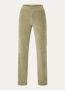 River Woods High waist straight fit chino van corduroy met steekzakken