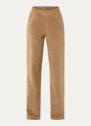 River Woods High waist straight fit chino van corduroy met steekzakken