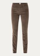 BRAX Shakira mid waist slim fit broek van corduroy