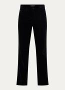 Claudia Sträter Wendy high waist wide fit broek van fluweel met steekz...