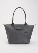Longchamp Le Pliage Green schoudertas M met leren details
