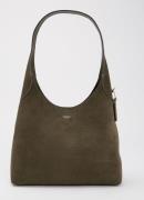 Coach Brooklyn 28 schoudertas van suède met logo