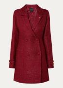 NIKKIE Loreda mini double-breasted blazerjurk met tweed-look