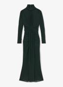 Reiss Danni maxi jurk met mesh en plooien