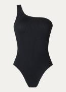 Hunza G Nancy one shoulder badpak met structuur