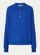 Essentiel Antwerp Imetal grofgebreide trui in wolblend