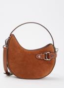 Ralph Lauren Tasha crossbodytas van suède