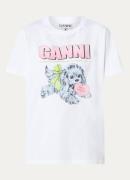 Ganni T-shirt met logoprint
