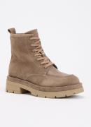 Dune London Pennington veterboot van suède