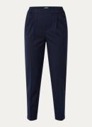 Benetton Mid waist cropped tapered fit pantalon met steekzakken