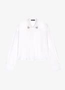 Maje Cropped blouse met strass