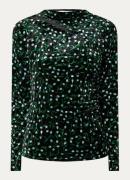 Fabienne Chapot Isaab top van fluweel met bloemenprint en cut-out deta...