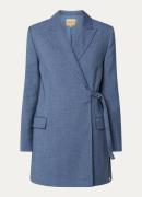 JOSH V Fayollah mini blazerjurk met klepzakken