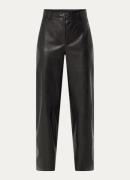 Pennyblack Lord high waist wide fit pantalon van imitatieleer