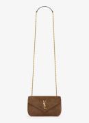 Saint Laurent Loulou Mini crossbodytas van kalfssuède