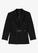 Maje Blazer met glitter en klepzakken