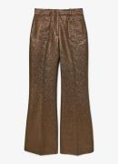 Reiss Sienna mid waist flared pantalon met metallic finish