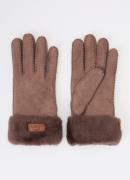 UGG Turn Cuff handschoenen van suède met schapenvacht
