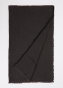 Armani Sjaal van scheerwol met logoprint 65 x 180 cm