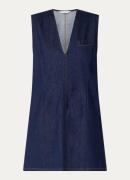 MSCH Copenhagen MSCHAdna Alena mini denim jurk met borstzak