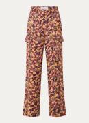 ba&sh Nary high waist loose fit pantalon met bloemenprint
