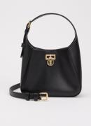 Ralph Lauren Tanner Small handtas van leer met afneembare schouderriem