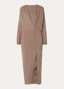 10DAYS Maxi trui-jurk met split en logoborduring