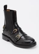 Sandro Chelsea boot van leer