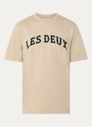 Les Deux Brady Western T-shirt met flock logoprint