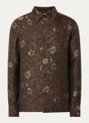 Les Deux Kaleb regular fit overshirt met jacquard dessin