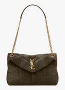Saint Laurent Puffer Small schoudertas van kalfssuède
