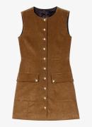 Maje Mini jurk van corduroy met klepzakken