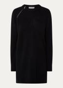 ba&sh Cheima grofgebreide mini trui-jurk van wol