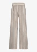 Studio Anneloes Mid waist wide fit pantalon met streepprint