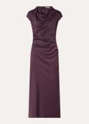 Modström Tailor midi jurk van satijn met split