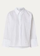 Co'Couture Leni blouse met strass en trompetmouw