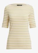 Ralph Lauren T-shirt met boothals en streepprint