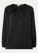 Expresso Tuniek van satijn met ballonmouw