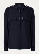 Zadig&Voltaire Taskam blouse met borstzakken en strass