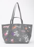 Zadig&Voltaire Z XL shopper van leer met logoprint