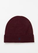 Ralph Lauren Muts van wol met logoborduring