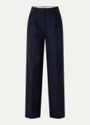 Gerard Darel Charlene high waist straight fit pantalon met krijtstreep