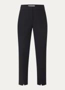 L.K.Bennett Zig high waist slim fit cropped pantalon met paspelzakken