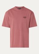 Denham Rose T-shirt met logo- en backprint