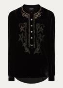 Zadig&Voltaire Tigy tuniek van fluweel met borduring