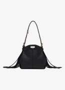 Maje Miss M Small schoudertas van schapenleer met franjes