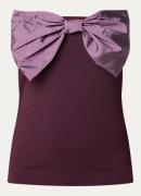 Co'Couture Barry strapless top met strikdetail
