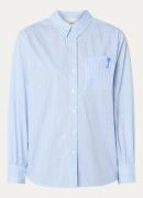 Fabienne Chapot Alex blouse met streepprint en borduring